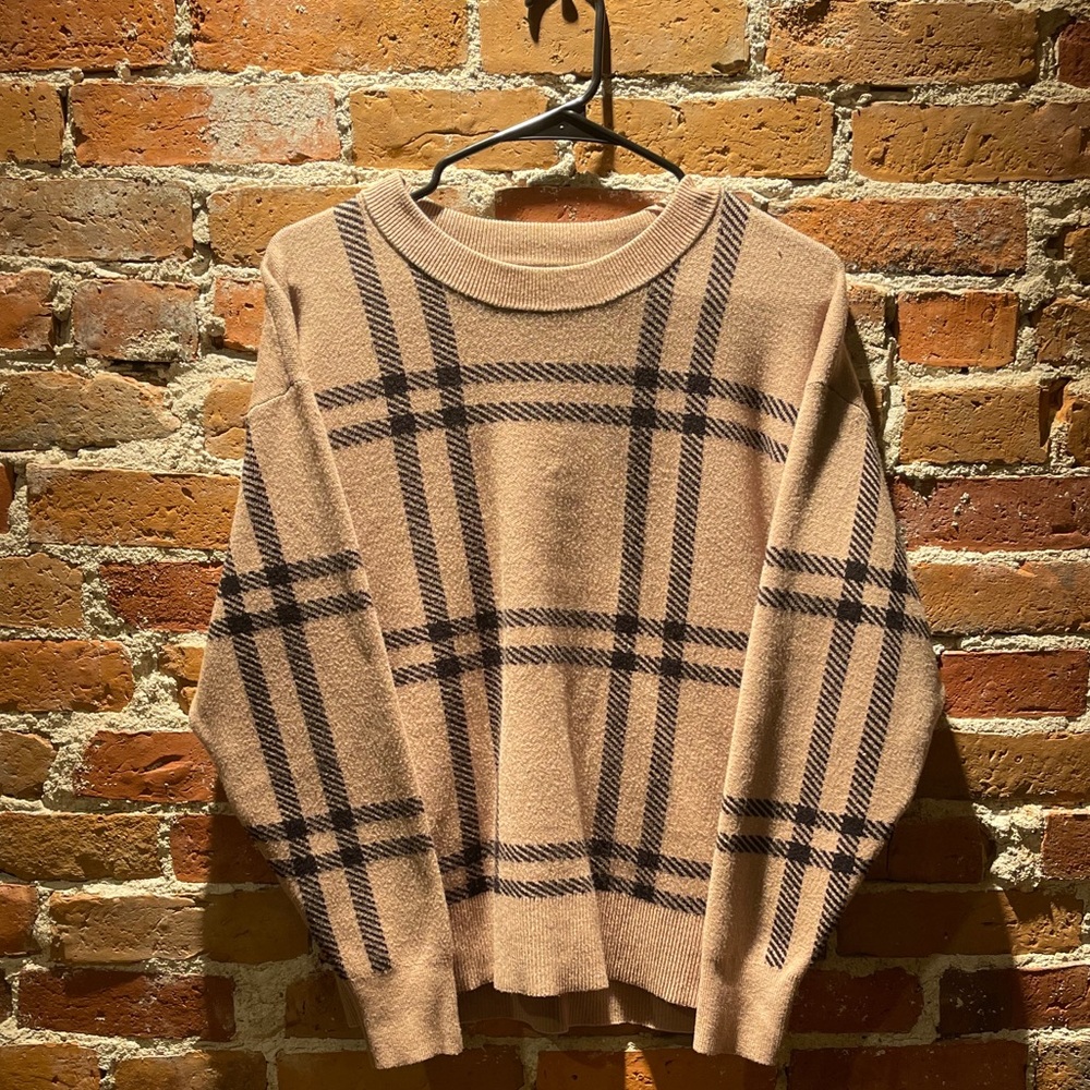 Plaid sweater